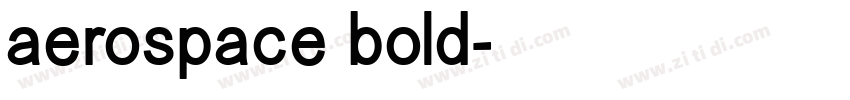 aerospace bold字体转换